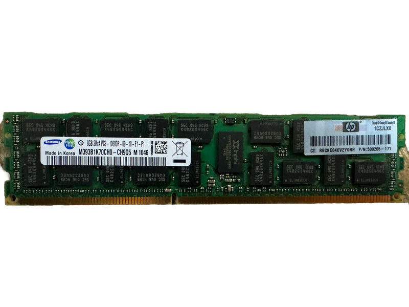 Samsung 8GB PC3-10600 DDR3-1333MHz ECC Registered CL9 240-Pin DIMM